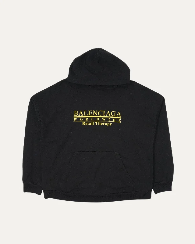 Retail Therapy Hoodie Hoodie with Front Slit Layering Stylish