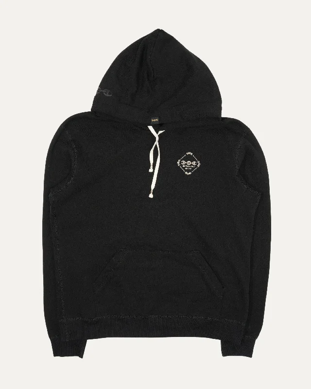 Logo Hoodie Hoodie with Bell Sleeves Flared Feminine