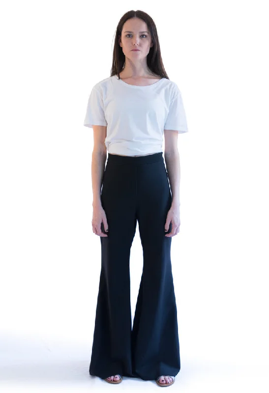 Trend Patterns TPC10 Wide Leg Flare Trousers Trousers Fall Fleece