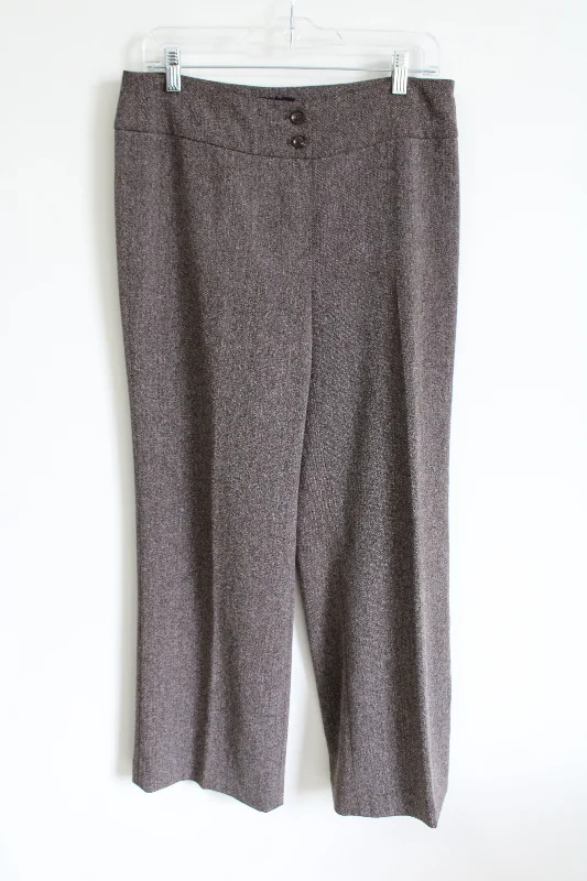 Jones New York Brown Trouser Pant | 8 Petite Trousers Polka Dot Cute