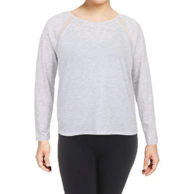 Ideology Women's Fitness Yoga Pullover Top, Bright White, XXL Fine Merino Wool