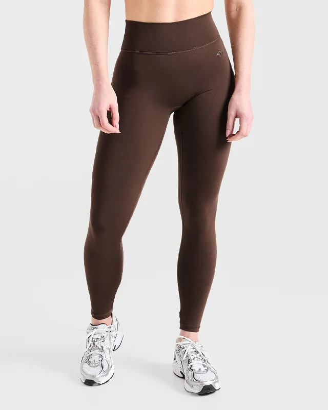 Staple Leggings - Braun Trendy Spandex Leggings