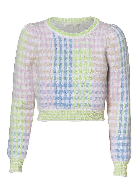 Mint Jelly Dolana Crop Pullover Halter Neck Top
