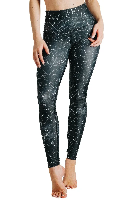 Star Dust Printed Yoga Leggings Comfortable Leggings with Pockets