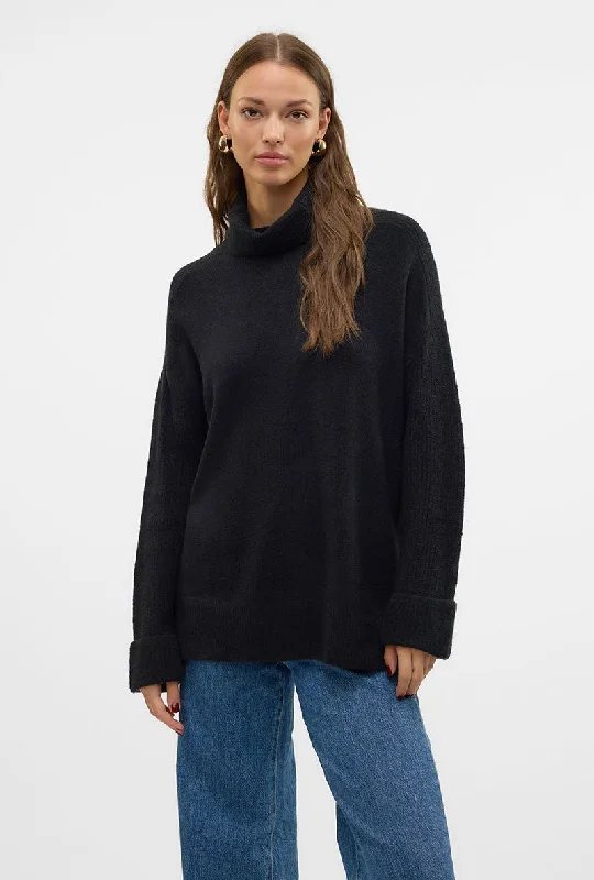 VERO MODA JUPITER LS HIGHNECK PULLOVER Cable Knit Chunky