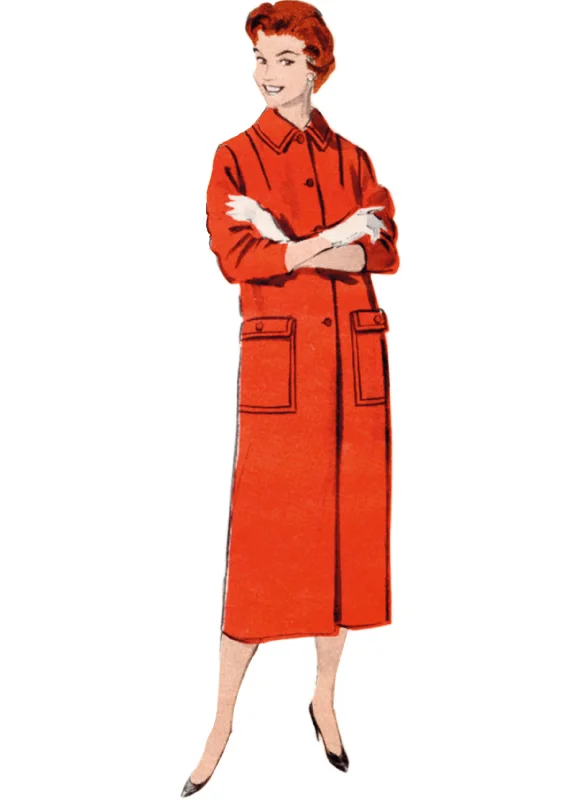 Butterick Vintage Coat V7020 Denim Leather Suede