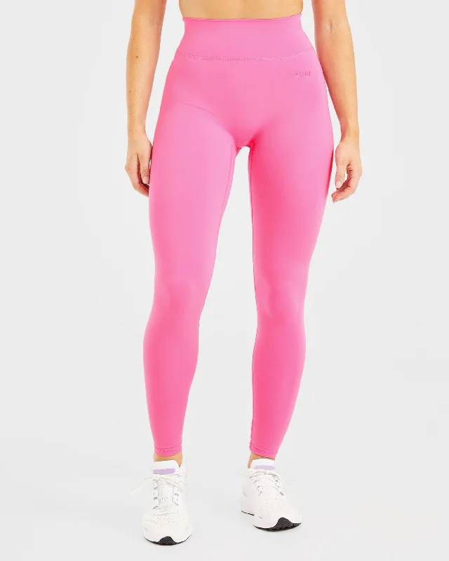 Staple Leggings - Summer Rosa Fashionable Solid Color Tights