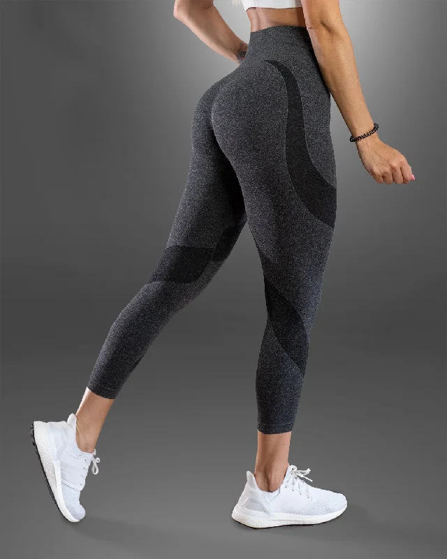 Amore Scrunch Butt Grey Seamless Leggings Cozy Sweat-Wicking Leggings