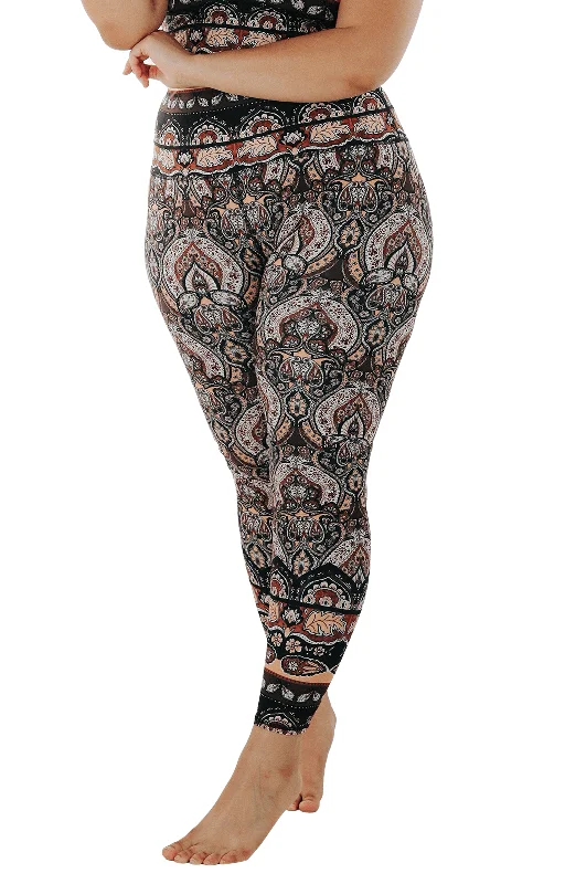 Espresso Yourself Printed Yoga Leggings Comfortable Cold Weather Leggings