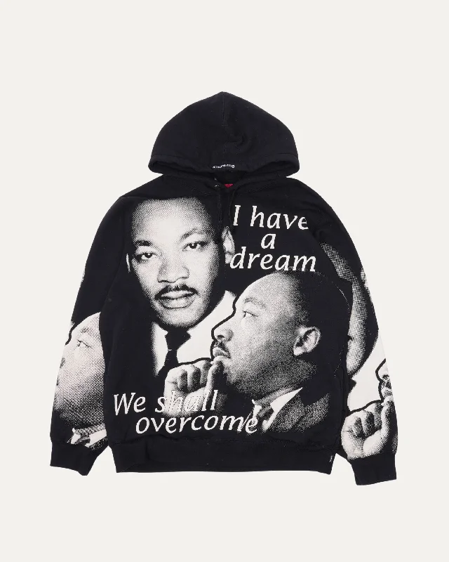 MLK I Have A Dream Hoodie Hoodie with High Neck Warm Protective