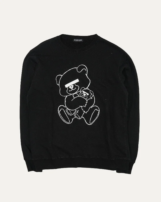 Bear Crewneck Sweatshirt Hoodie with Elastic Waist Stretchable Comfortable