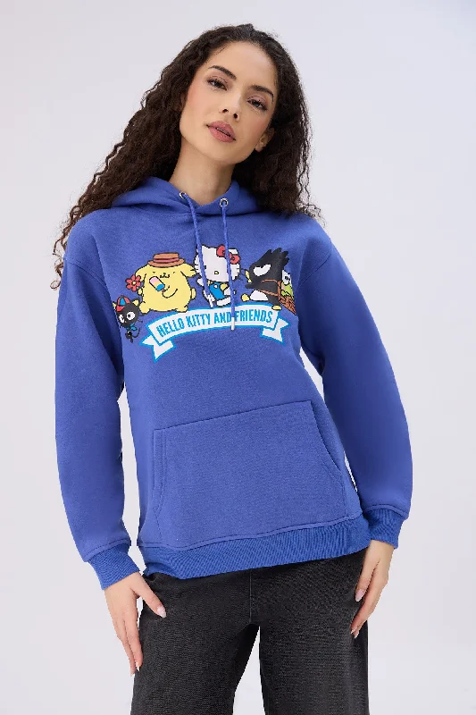 Hello Kitty And Friends Graphic Hoodie Hoodie with Fur Luxurious Winter