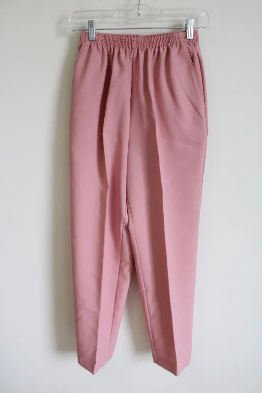Alfred Dunner Pink Trouser | 8 Petite Trousers Versatile Stylish