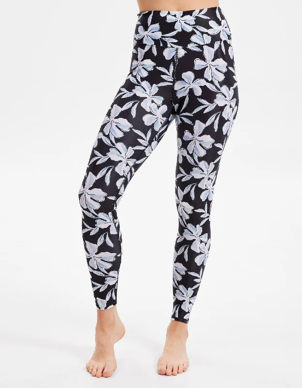 High Rise Swim Legging UPF 50+ Trendy Seamless Sports Leggings