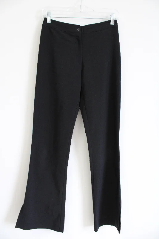Rampage Black Trouser Pant | 3 Cropped Trousers Casual Linen