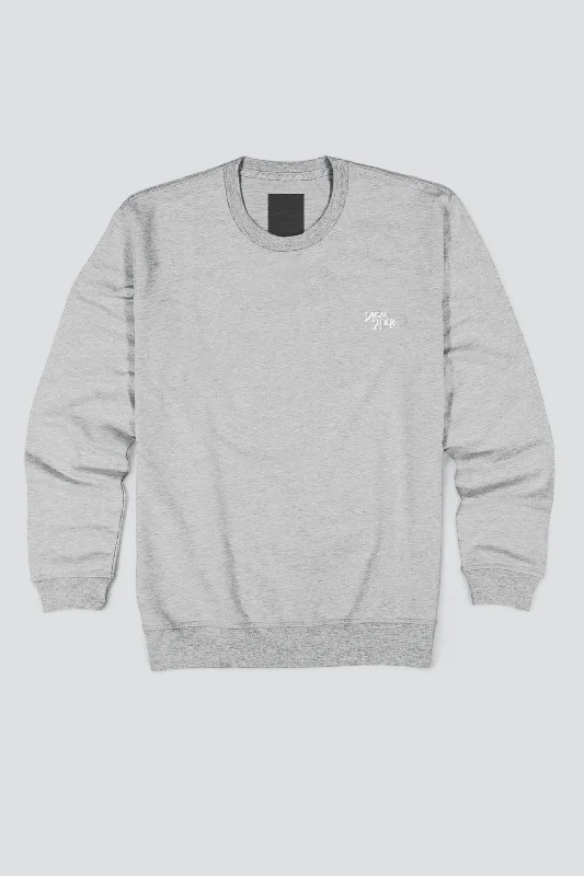 Light Grey New York V2 Chest Logo Sweatshirt Zip Hoodie Drawstring Kangaroo Pocket
