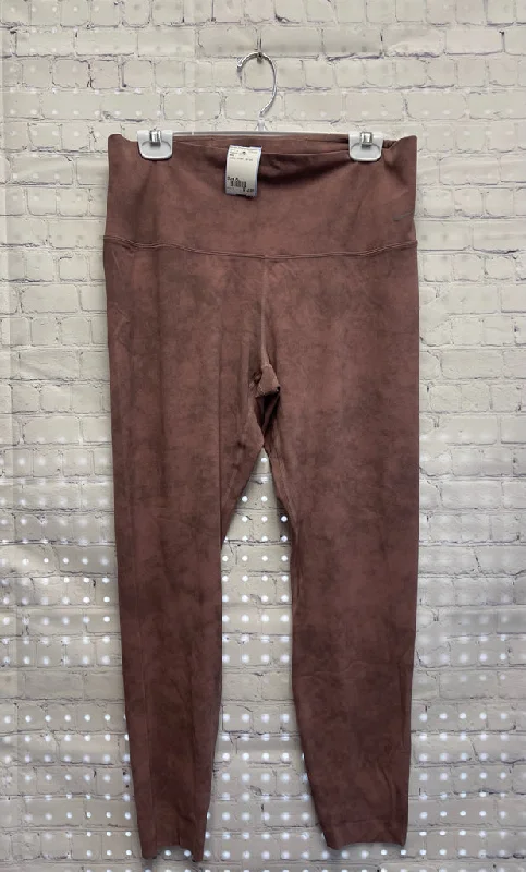 Size XL Ladies Brown Tie dye Nike Workout Leggings Cozy Lounge Pants Leggings