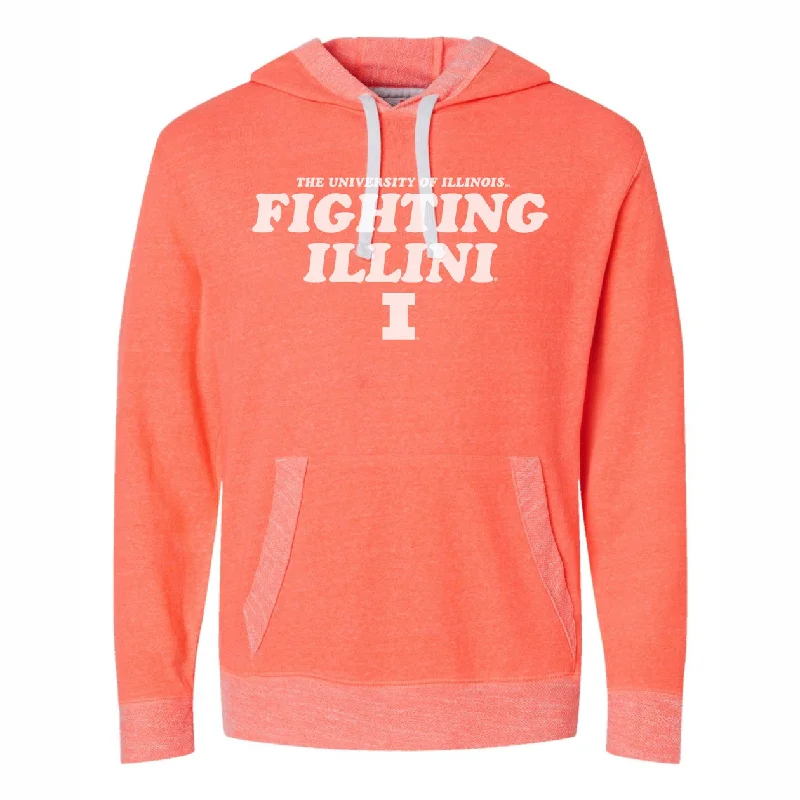 Illinois Fighting Illini Colorful Hoodie Hoodie Jacket Zipper Layering