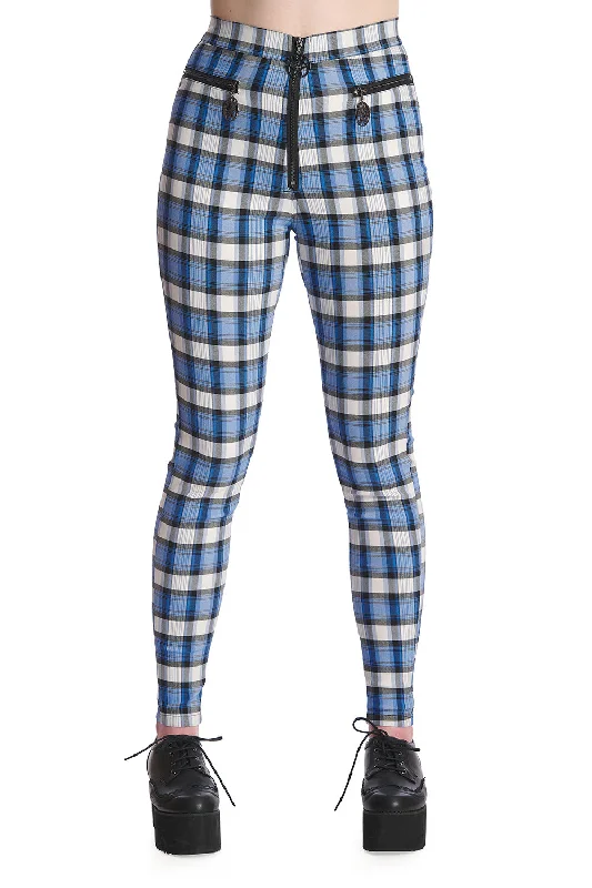 Banned Apparel - Rumor Has It Blue Trousers Trousers Office Stylish
