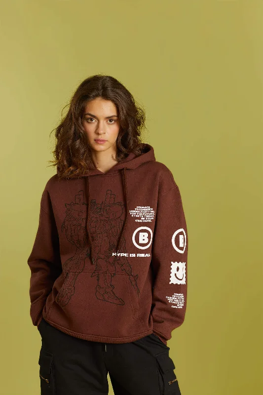 Hype Is Real Hoodie Hoodie with Set-In Sleeves Structured Classic