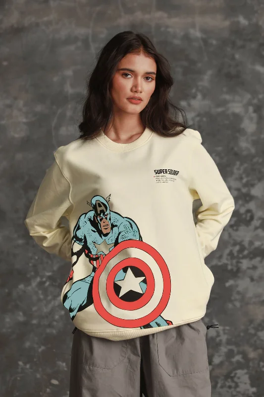 Super Soldier Sweatshirt Hoodie with Pastel Soft Subtle