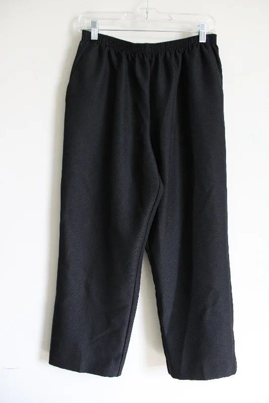 Alfred Dunner Black Trouser | 14 Petite Trousers Prom Sequined