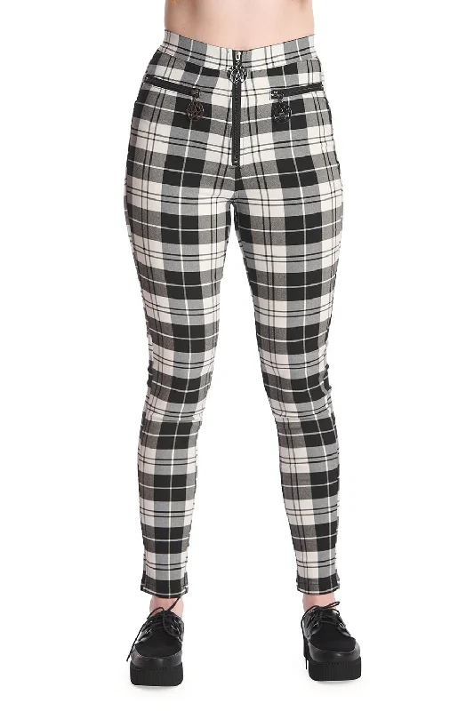 Banned Apparel - Rumor Has It Black/White Trousers Trousers Prom Sequined