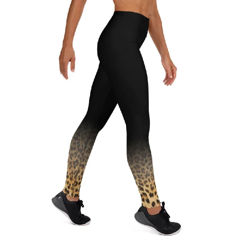 Shadow Leopard Yoga Leggings Casual Sporty Leggings
