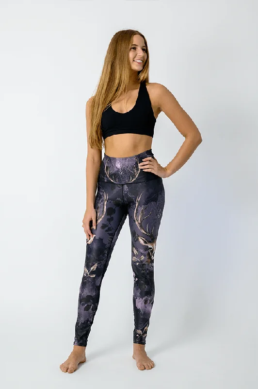 Symbiosis Printed Yoga Leggings Cozy Lounge Pants Leggings