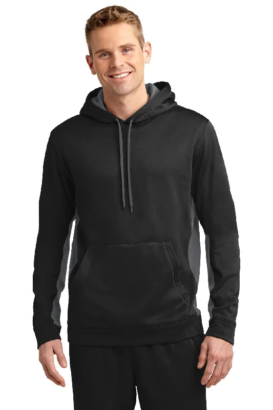 Sport-Tek Sport-Wick Fleece Colorblock Hooded Pullover. ST235 Scalloped Neck Pullover Sport-Tek Sport-Wick Fleece Colorblock Hooded Pullover. ST235 Scalloped Neck Pullover