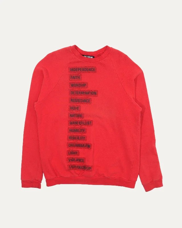 SS2002 Patch Sweatshirt Hoodie with Drawcord Adjustable Secure