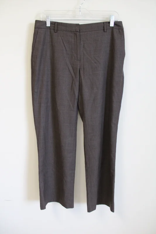 Jones New York Stretch Brown Trousers | 8 Petite Trousers Gym Athletic