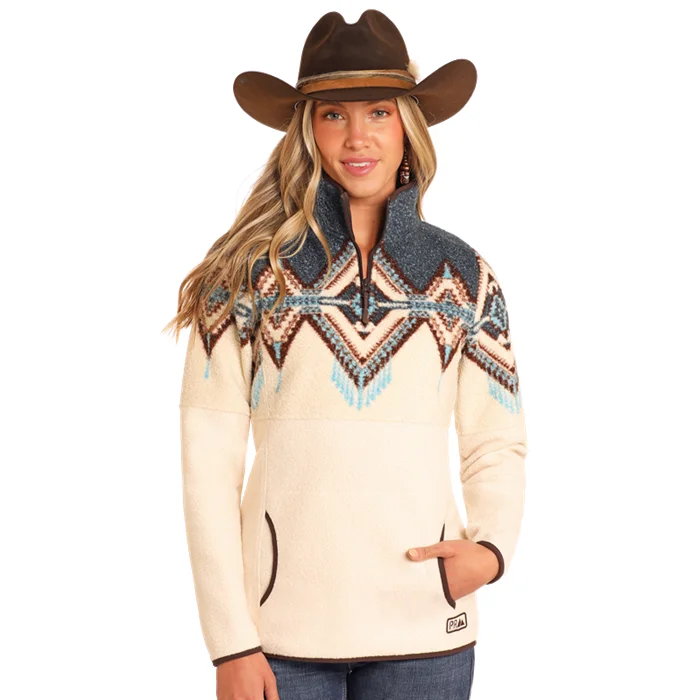 Powder River Outfitters Ladies Border Berber Caribbean Pullover DW91C04070 Boat Neck Sweater Powder River Outfitters Ladies Border Berber Caribbean Pullover DW91C04070 Boat Neck Sweater