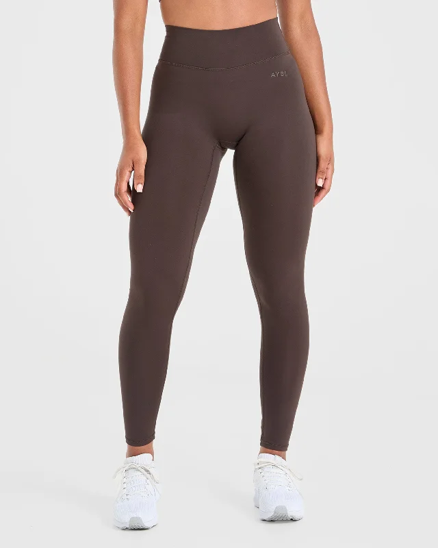 Staple Leggings - Coffee Braun Trendy Cold Weather Tights