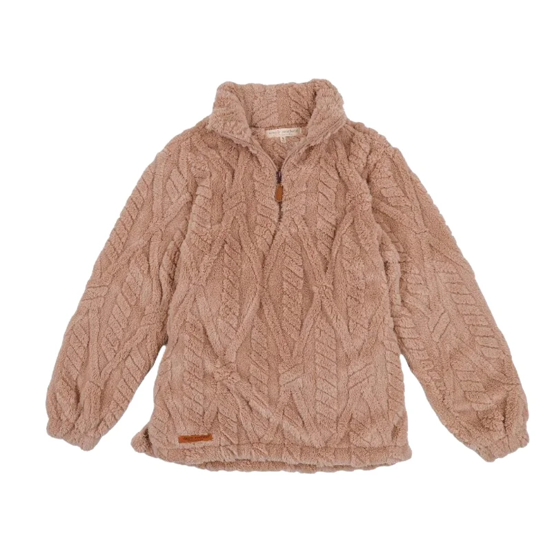Simply Southern Ladies Kate 1/4 Zip Desert Tan Pullover PP-0224-PULL-KATE-DESERT Hooded Pullover Sweater Simply Southern Ladies Kate 1/4 Zip Desert Tan Pullover PP-0224-PULL-KATE-DESERT Hooded Pullover Sweater