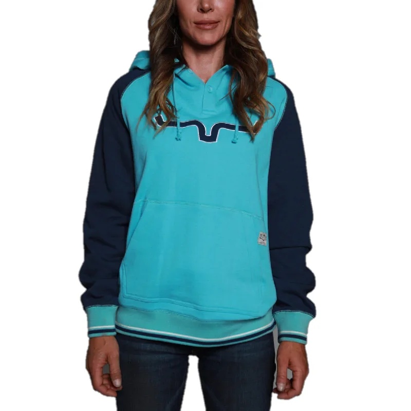 Kimes Ranch® Ladies Summer Love Blue Pullover S22-191202 Lantern Sleeve Elegant