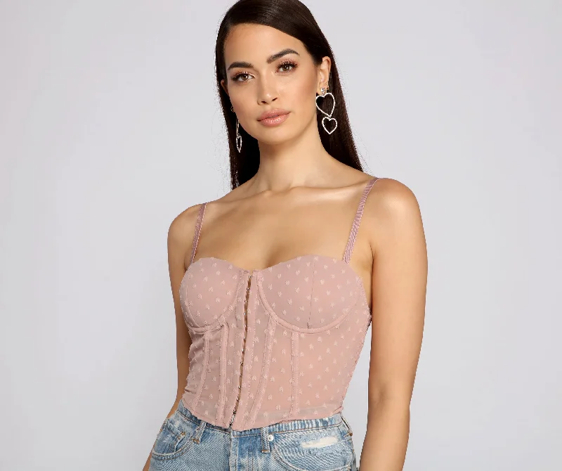 So Glam Swiss Dot Corset Crop Top Jersey Fabric Tulle Fabric Batik Fabric
