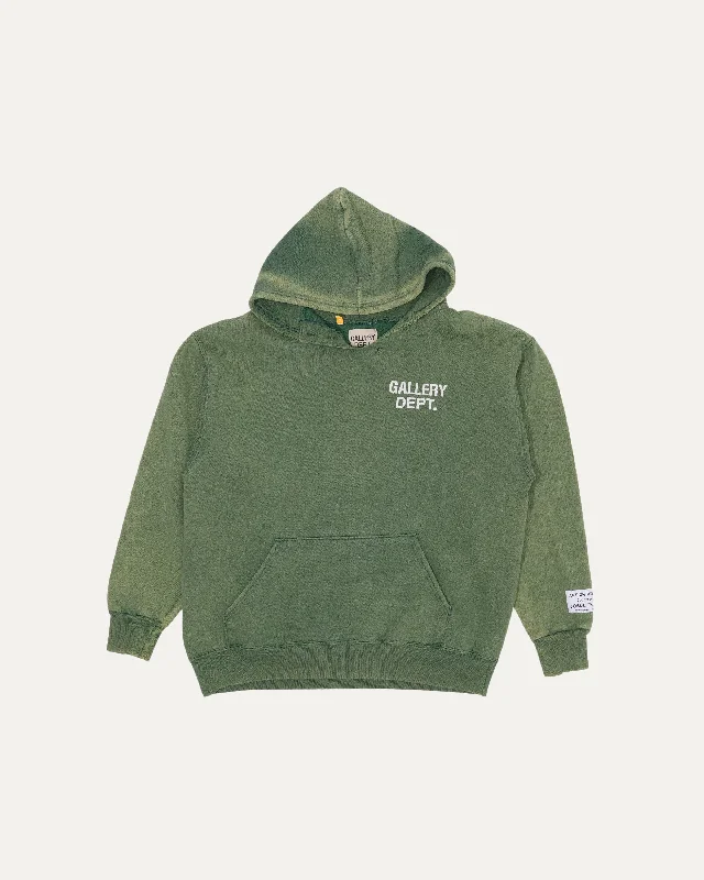 Logo Hoodie Hoodie with Elastic Cuffs Stretchable Comfortable