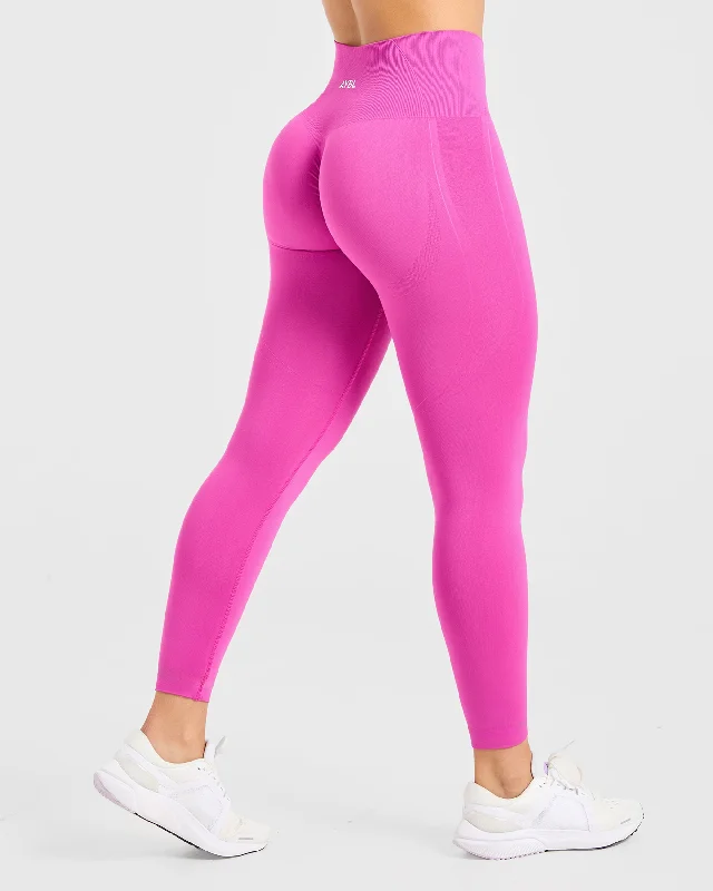 Empower Seamless Leggings - Magenta Fashionable Seamless Leggings
