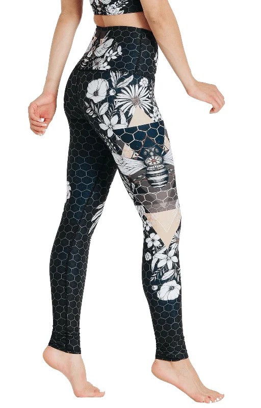 Beeloved Blackout Printed Yoga Legging Comfortable Yoga Tights Leggings