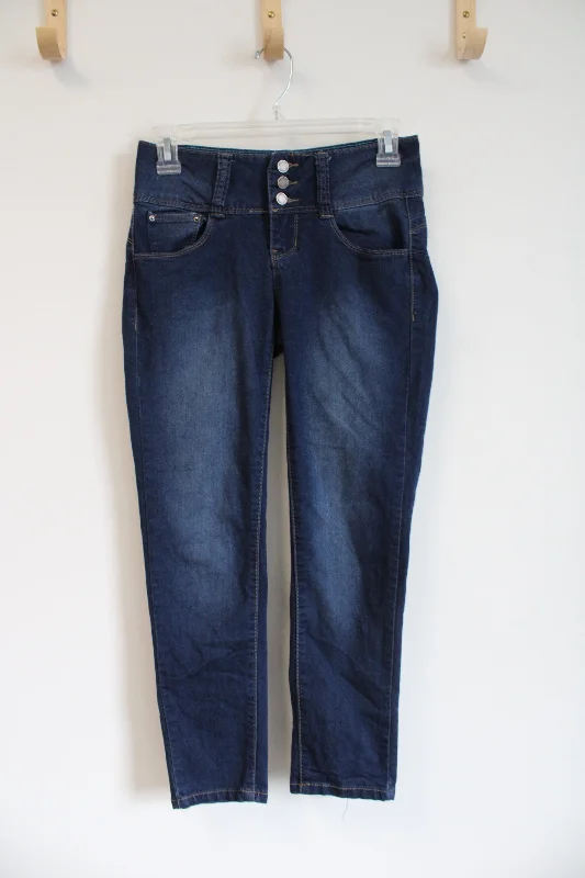 YMI Dark Blue Leggings | 3 Trendy Adjustable Waist Leggings