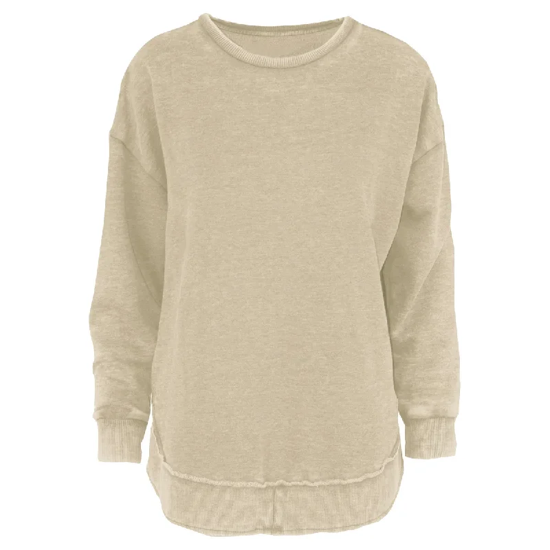 Royce Ladies Fleece Sand Poncho Pullover RDG65W10SLD-SND Bateau Neck Pullover