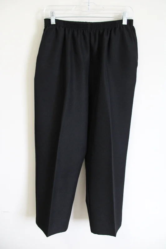 Alfred Dunner Black Trouser | 14 Petite Trousers Handmade Artisanal