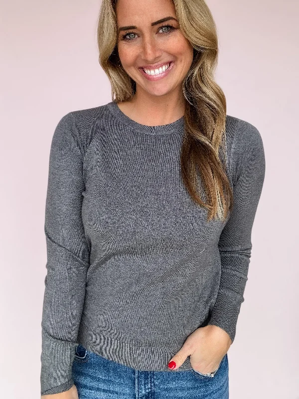 Grey Mist Pullover- FINAL SALE Box Sleeve Comfort