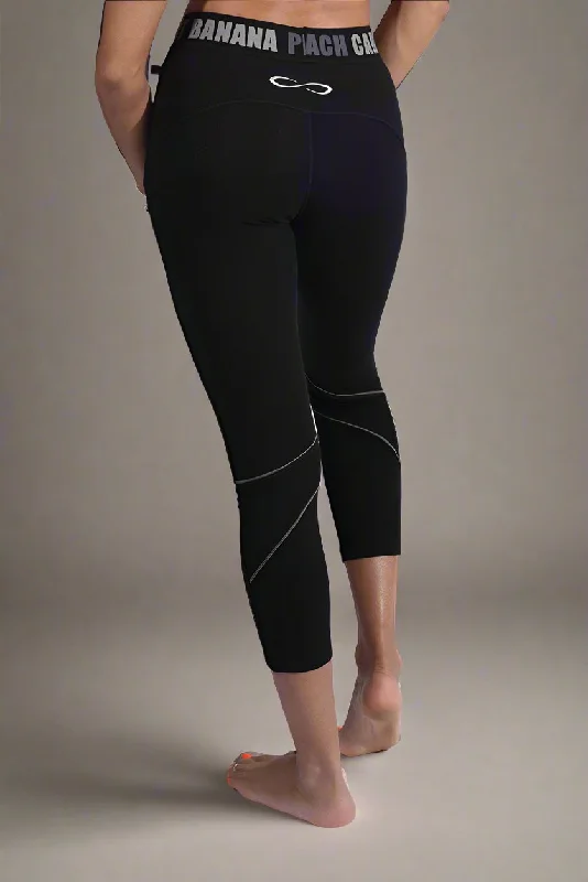 Bamboo Cropped Fitness Leggings Fashionable Sports Leggings