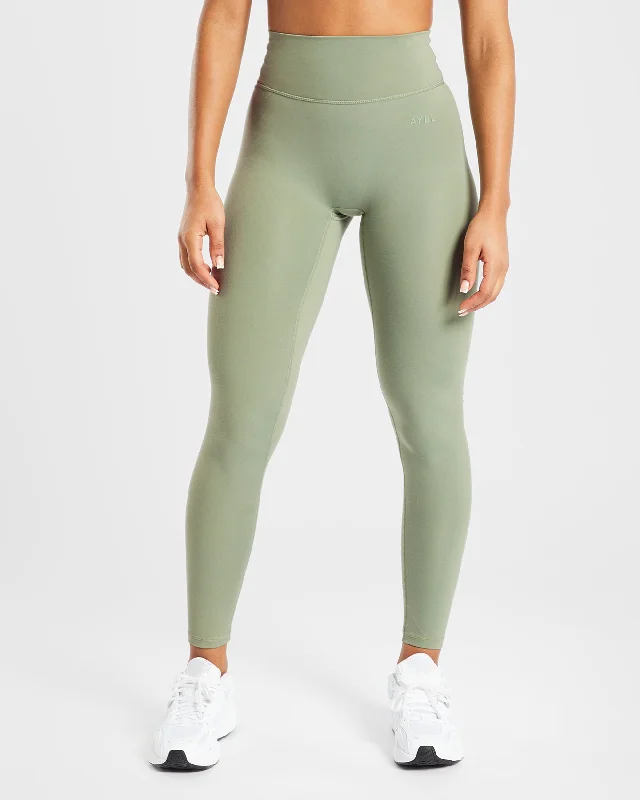 Staple Leggings - Olive Grün Trendy Patterned Leggings