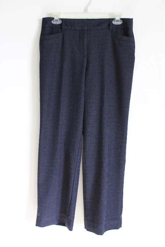 Roz & Ali Blue & Black Houndstooth Trouser | 4 Trousers Bootcut Casual