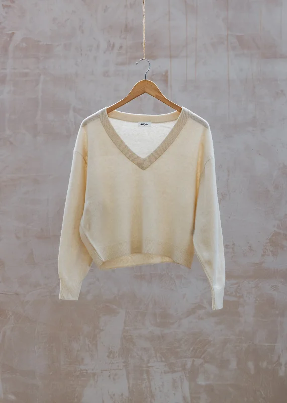 Raxow Pullover in Naturel Turtleneck Warm Pullover