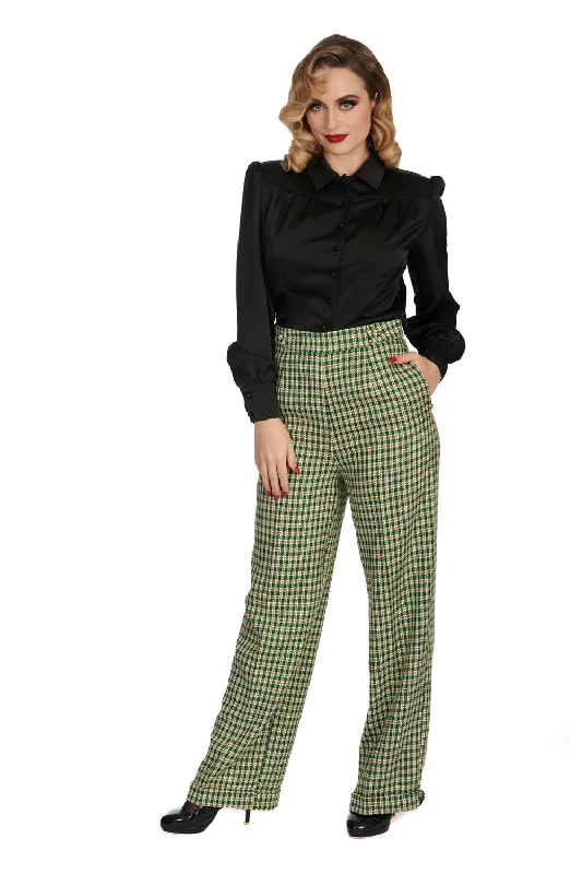 RUBY CHECK TROUSER Trousers Sale Discount