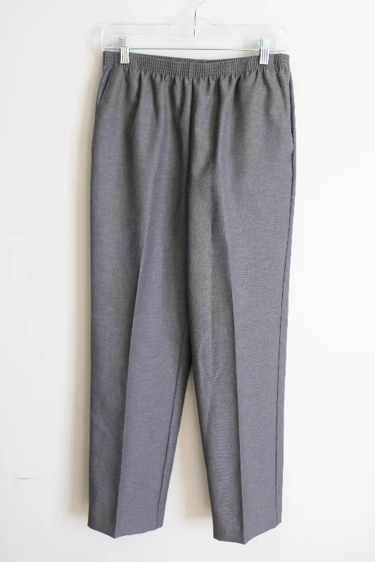 Alfred Dunner Gray Trousers | 8 Trousers Fall Fleece